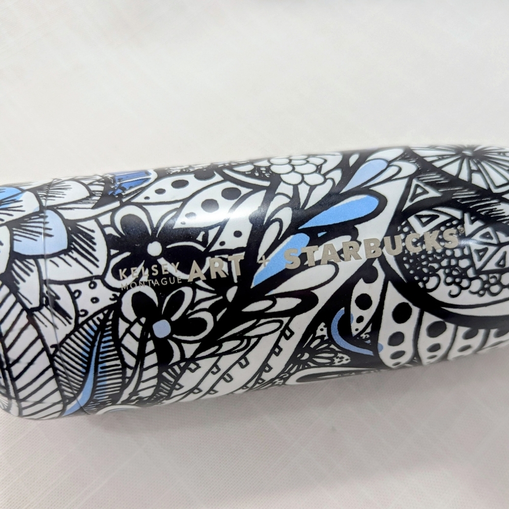 Starbucks Swell Kelsey Montague Art Water Bottle NEW With Tags - Picture 7 of 12